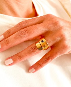 Wrap Gold Plated Ring With...