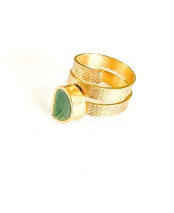 Wrap Gold Plated Ring With...