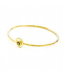 Gold Wire Bangle Bracelet...
