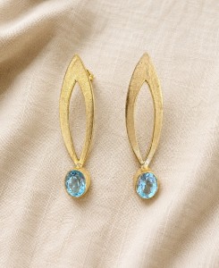 Nerina Blue Topaz Earrings