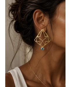 Prisma Earrings-Gold Plated...